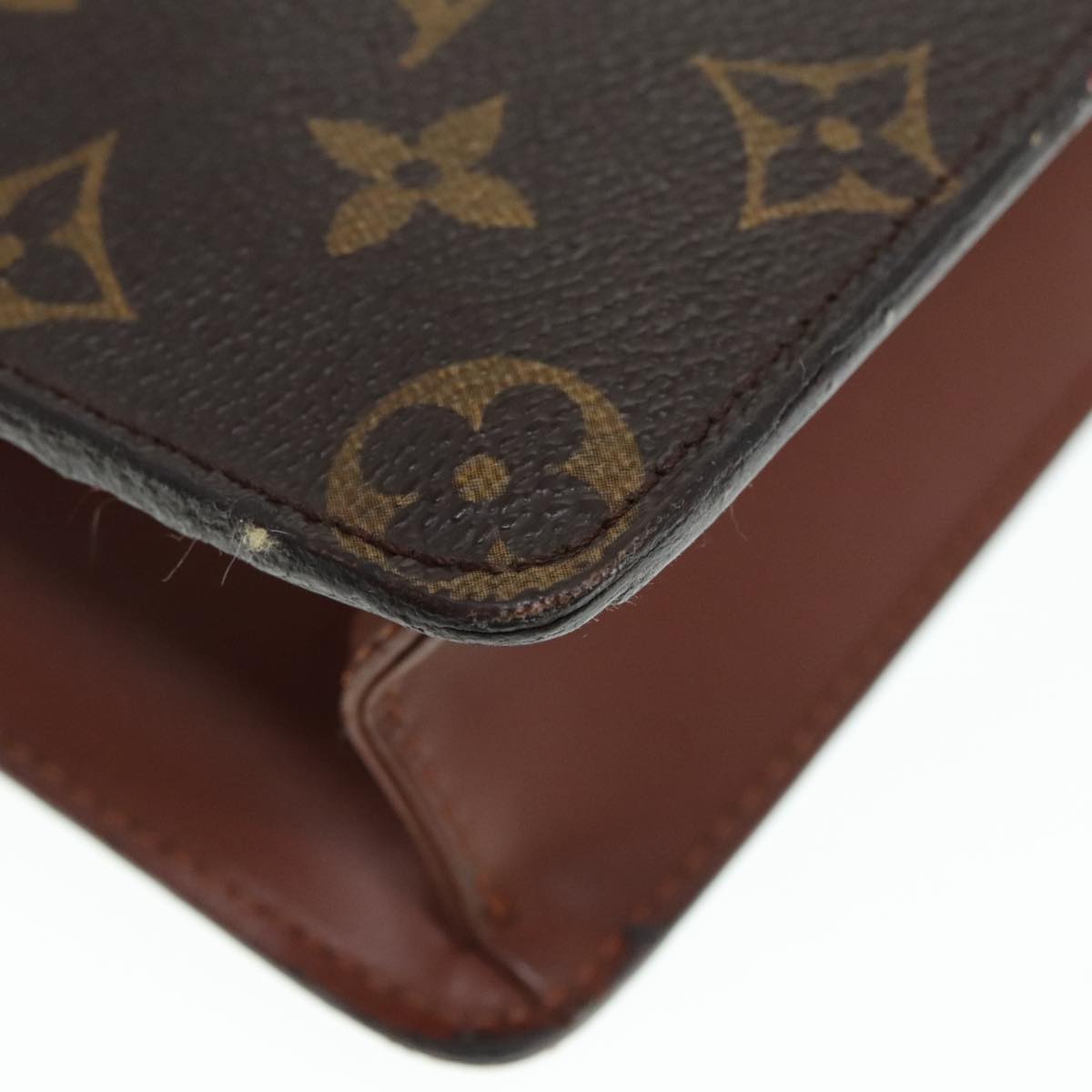 LOUIS VUITTON Monogram Pochette Homme Clutch Bag M51795 LV Auth 91443