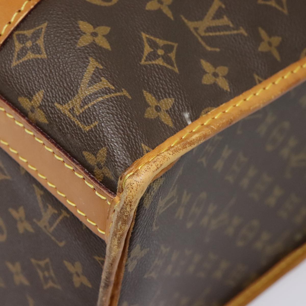 LOUIS VUITTON Monogram Sac Shan 40 Pet Carry M42024 LV Auth 91446