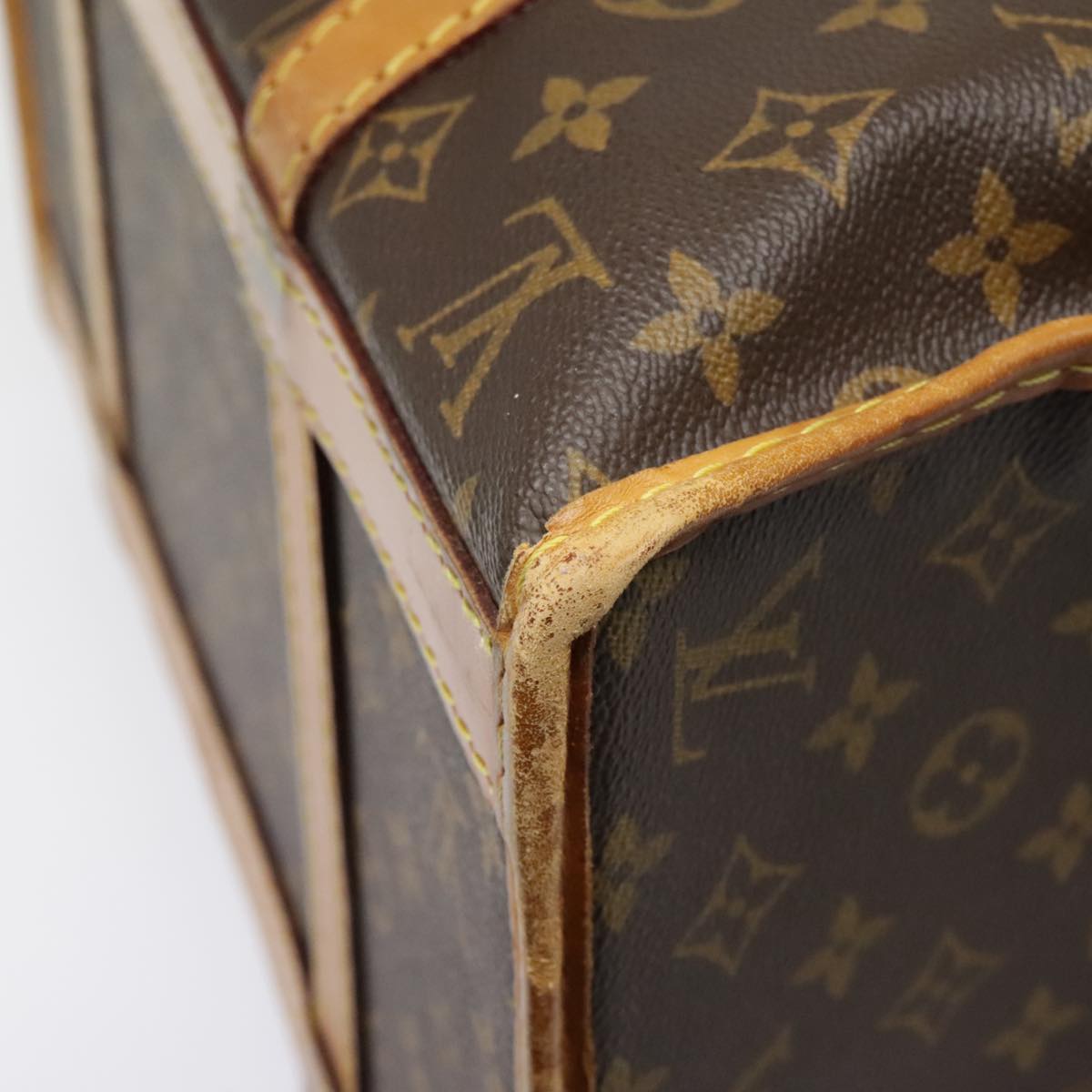 LOUIS VUITTON Monogram Sac Shan 40 Pet Carry M42024 LV Auth 91446