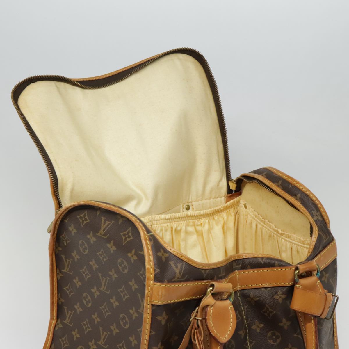 LOUIS VUITTON Monogram Sac Shan 40 Pet Carry M42024 LV Auth 91446