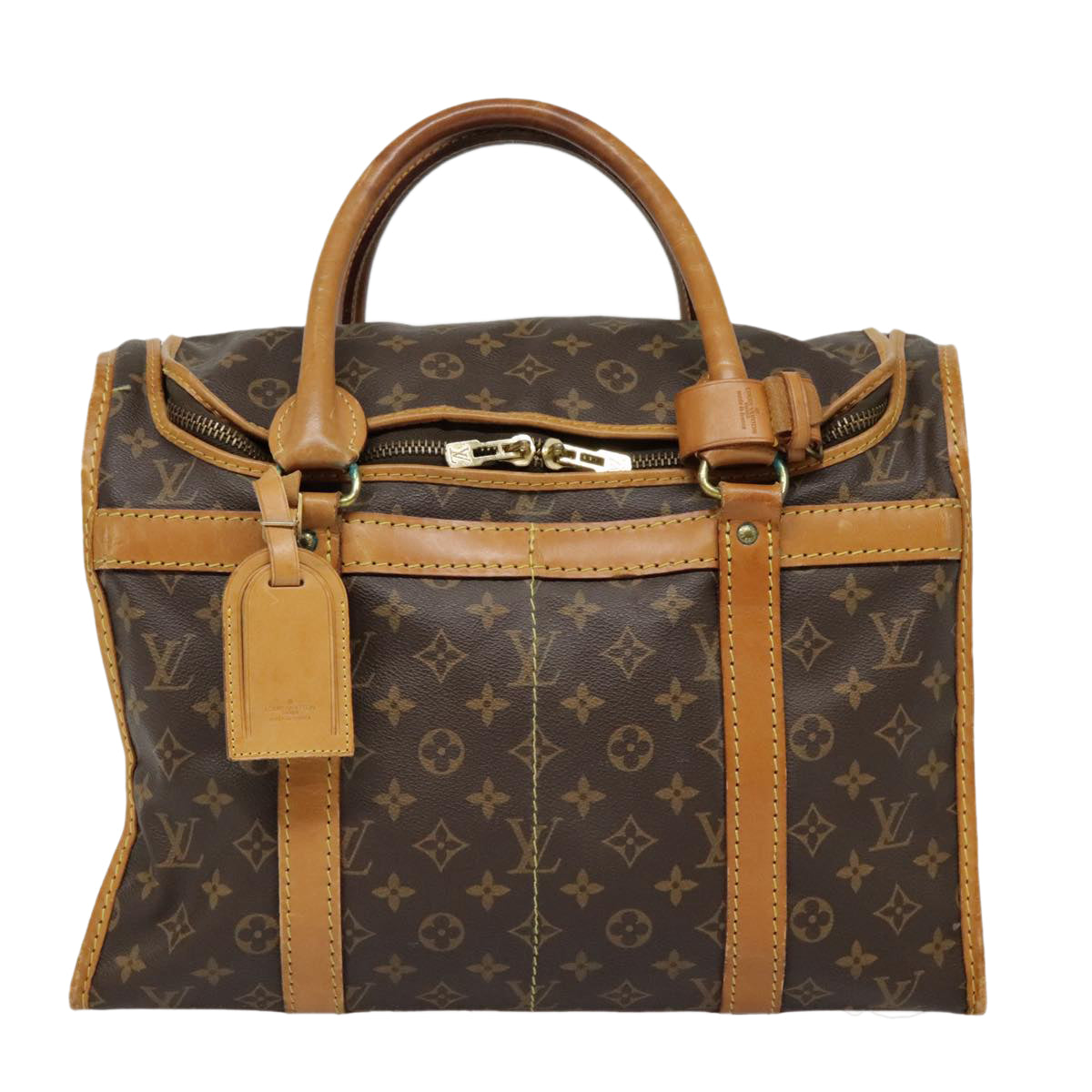 LOUIS VUITTON Monogram Sac Shan 40 Pet Carry M42024 LV Auth 91446