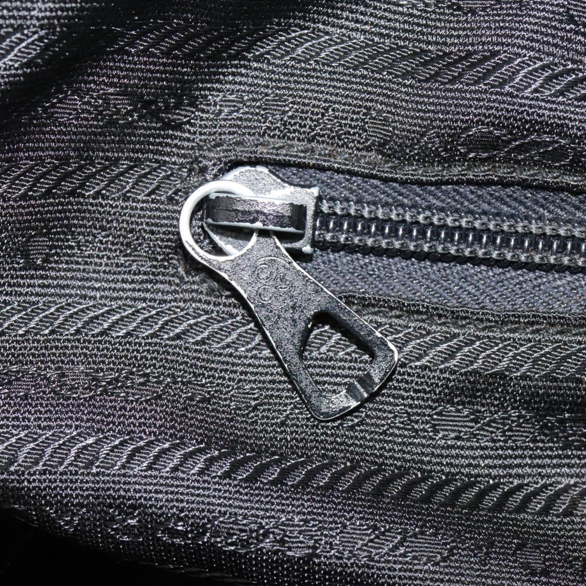 PRADA Quilted Chain Shoulder Bag Nylon Black Auth 91474