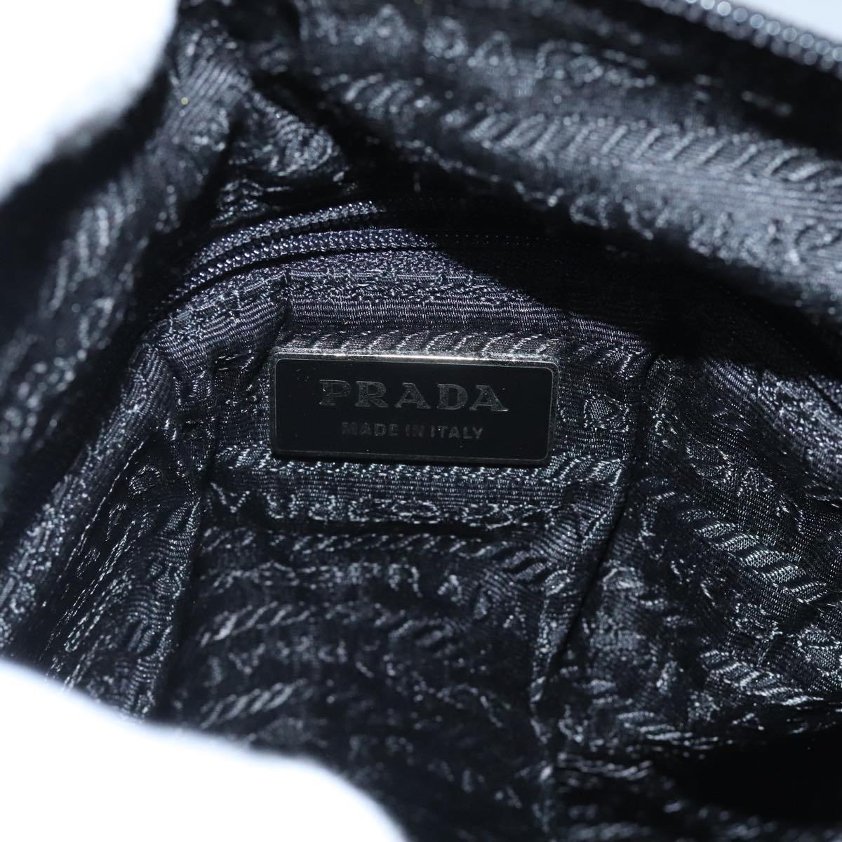 PRADA Shoulder Bag Nylon Black Auth 91475