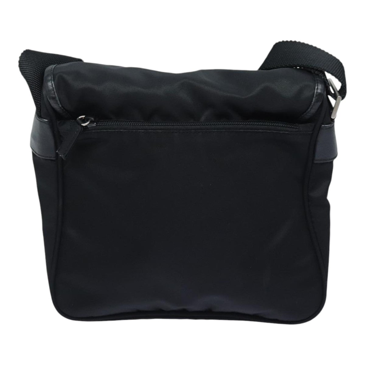 PRADA Shoulder Bag Nylon Black Auth 91475 - 0