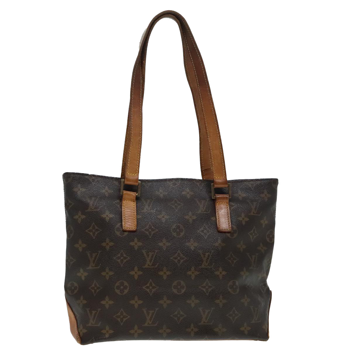 LOUIS VUITTON Monogram Cabas Piano Tote Bag M51148 LV Auth 91517