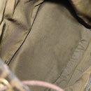 FENDI Zucca Canvas Backpack Brown Black gold Auth 91551-10