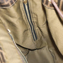 FENDI Zucca Canvas Backpack Brown Black gold Auth 91551-23