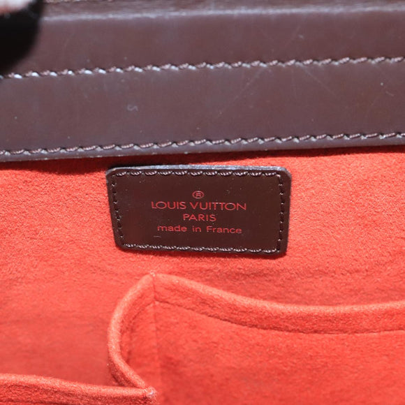 LOUIS VUITTON Damier Ebene Thaliasaw Hand Bag N51284 LV Auth 91558