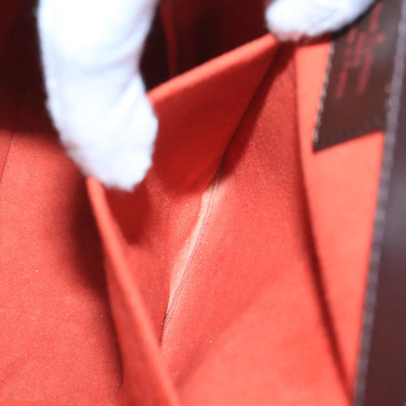 LOUIS VUITTON Damier Ebene Thaliasaw Hand Bag N51284 LV Auth 91558