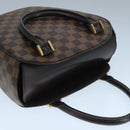 LOUIS VUITTON Damier Ebene Thaliasaw Hand Bag N51284 LV Auth 91558-6