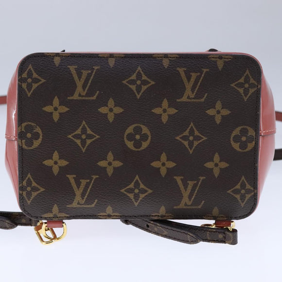 LOUIS VUITTON Monogram Vernis Hot Springs Backpack Pink M53545 LV Auth 91559A