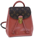 LOUIS VUITTON Monogram Vernis Hot Springs Backpack Pink M53545 LV Auth 91559A-1