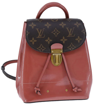 LOUIS VUITTON Monogram Vernis Hot Springs Backpack Pink M53545 LV Auth 91559A