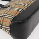 BURBERRY Nova Check Handtasche Canvas Leder Beige Gold Orig 91568-9