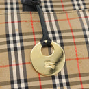 BURBERRY Nova Check Handtasche Canvas Leder Beige Gold Orig 91568-18