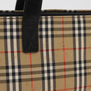 BURBERRY Nova Check Handtasche Canvas Leder Beige Gold Orig 91568-3