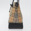 BURBERRY Nova Check Handtasche Canvas Leder Beige Gold Orig 91568-6