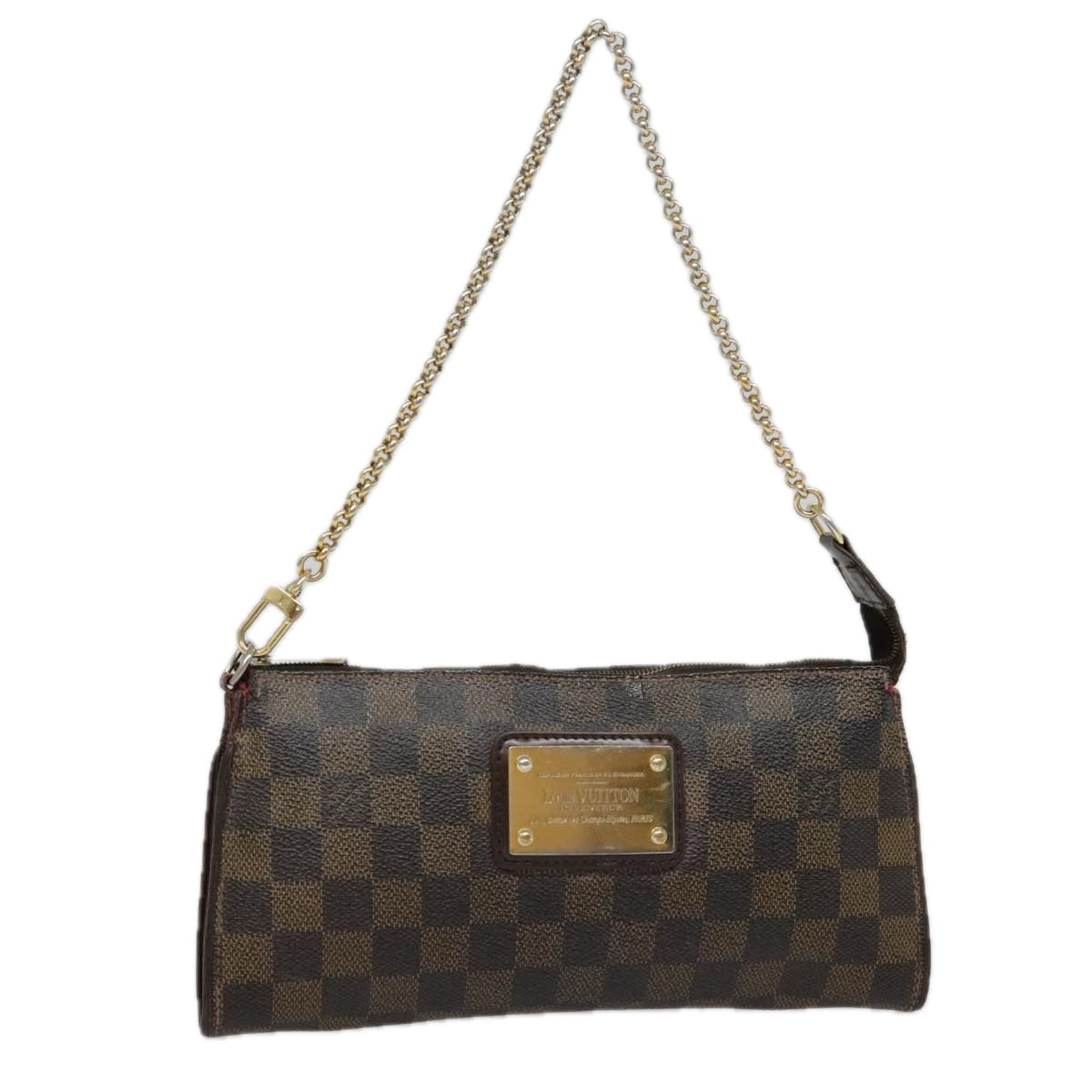 LOUIS VUITTON Damier Ebene Eva Shoulder Bag 2way N55213 LV Auth 91570