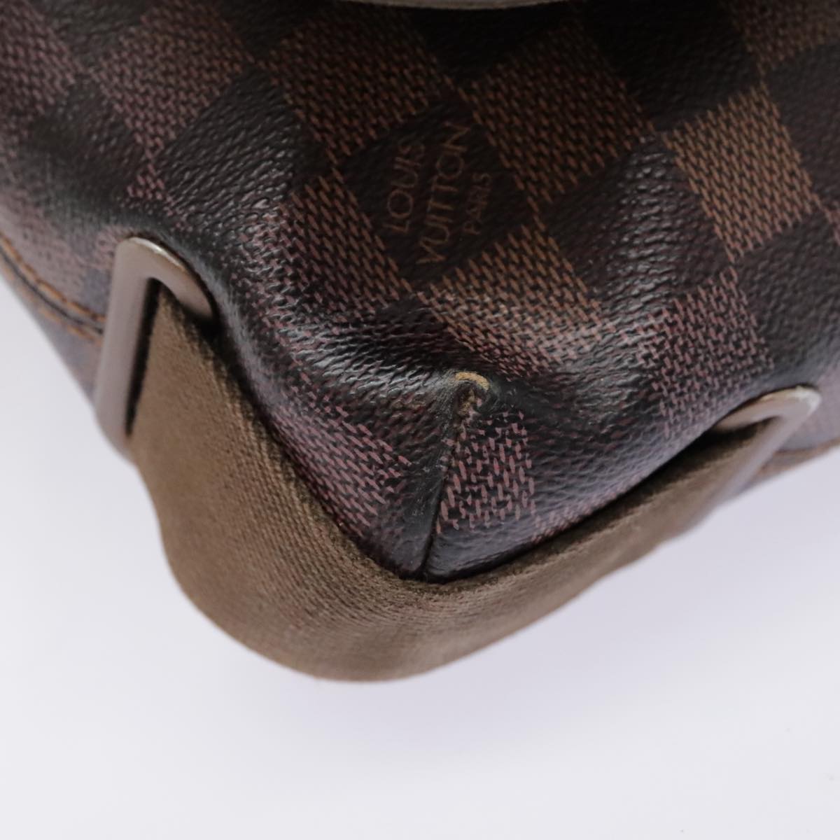 LOUIS VUITTON Damier Ebene Brooklyn PM Shoulder Bag N51210 LV Auth 91575