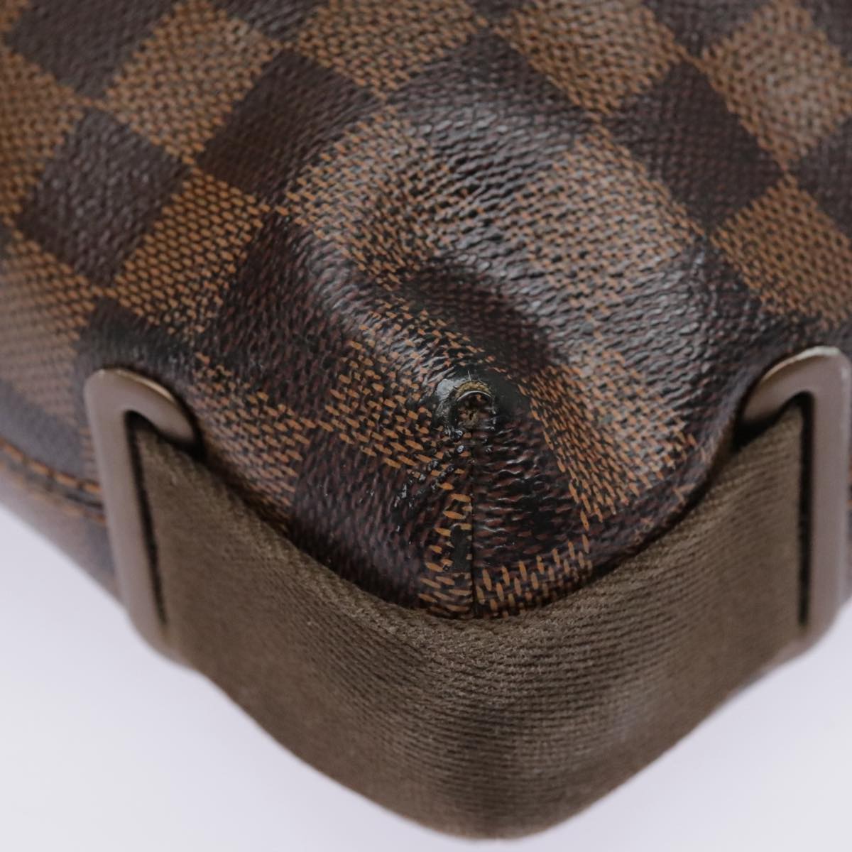 LOUIS VUITTON Damier Ebene Brooklyn PM Shoulder Bag N51210 LV Auth 91575