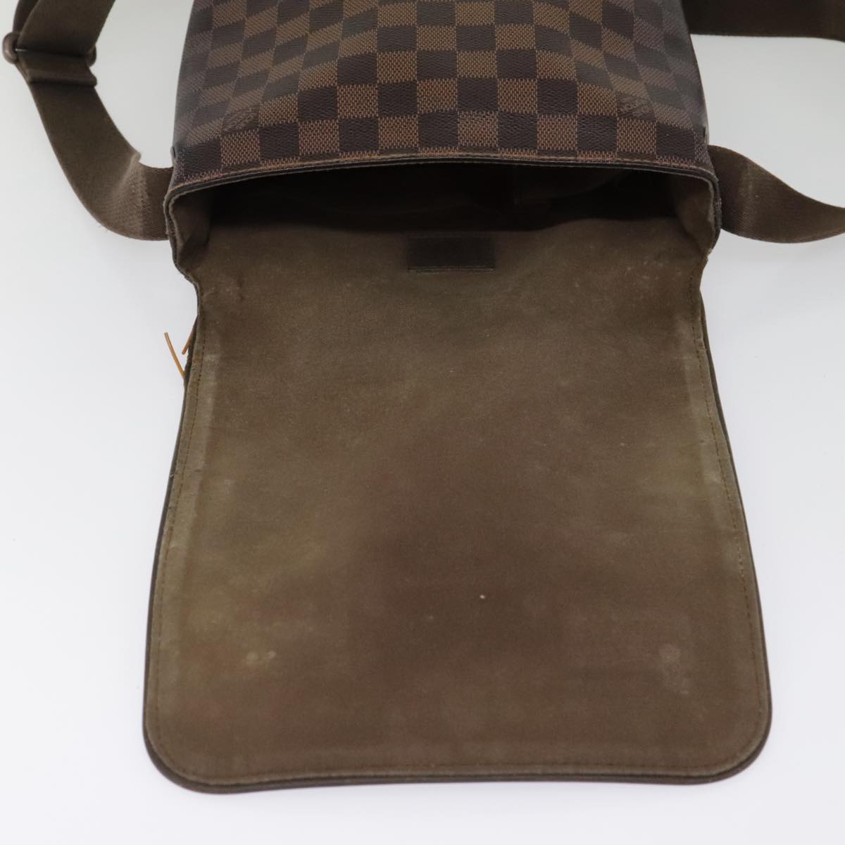 LOUIS VUITTON Damier Ebene Brooklyn PM Shoulder Bag N51210 LV Auth 91575