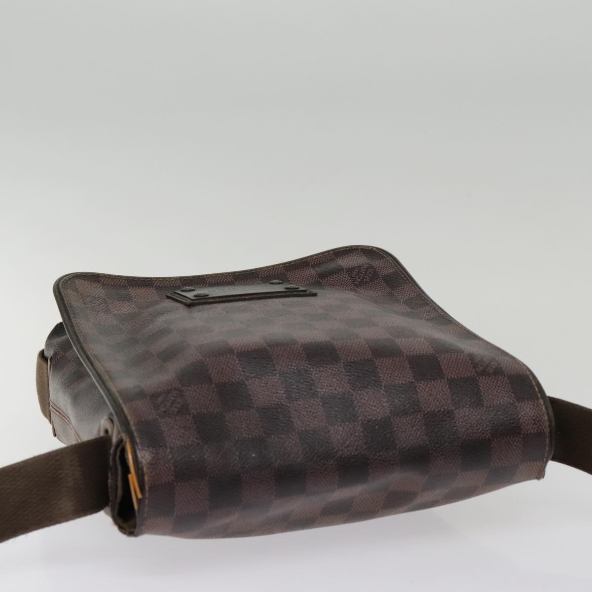 LOUIS VUITTON Damier Ebene Brooklyn PM Shoulder Bag N51210 LV Auth 91575