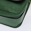 LOUIS VUITTON Epi Cartouchiere MM Shoulder Bag Green M52244 LV Auth 91579-14