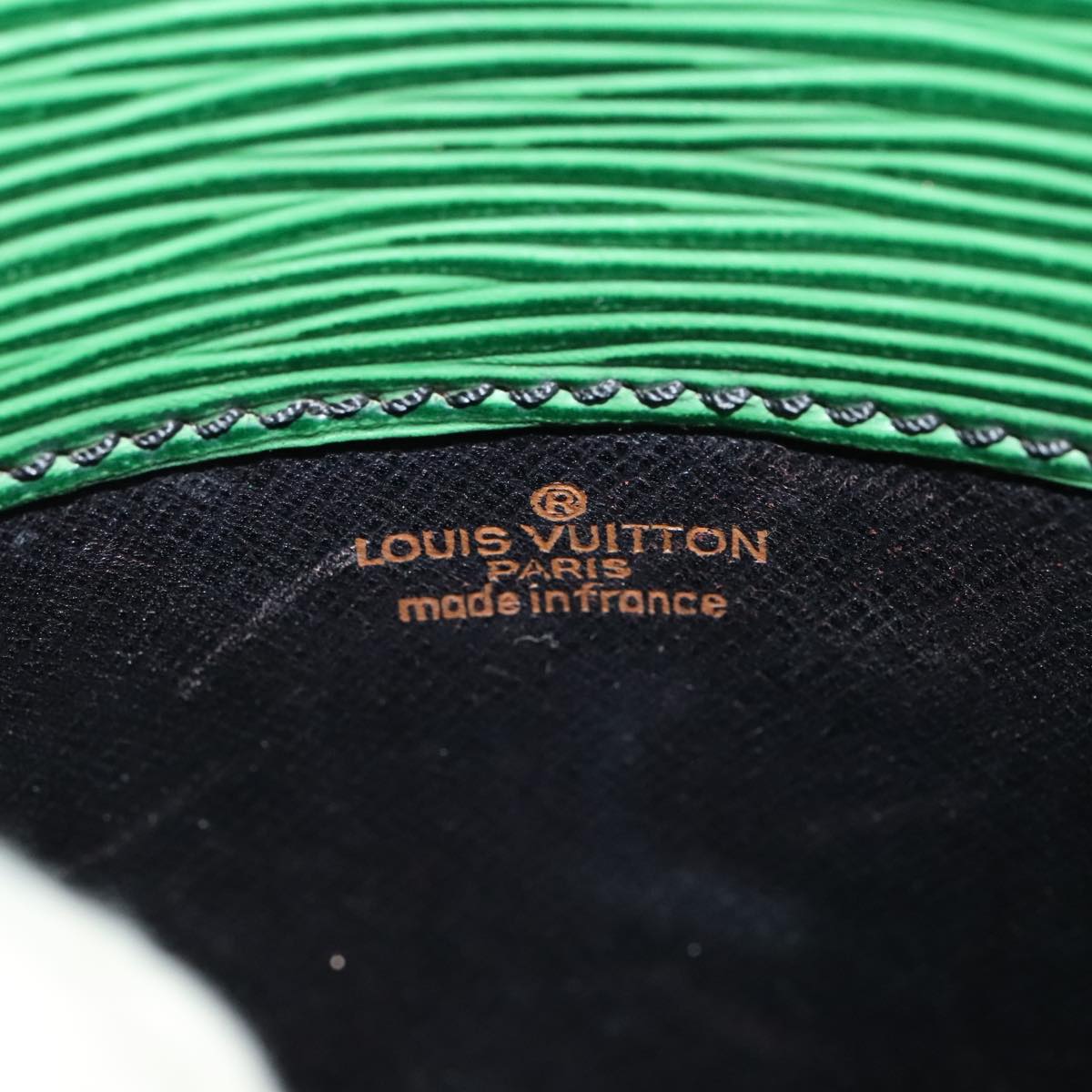 LOUIS VUITTON Epi Cartouchiere MM Shoulder Bag Green M52244 LV Auth 91579