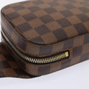 LOUIS VUITTON Damier Ebene Geronimos Schoudertas N51994 LV Auth 91584-16