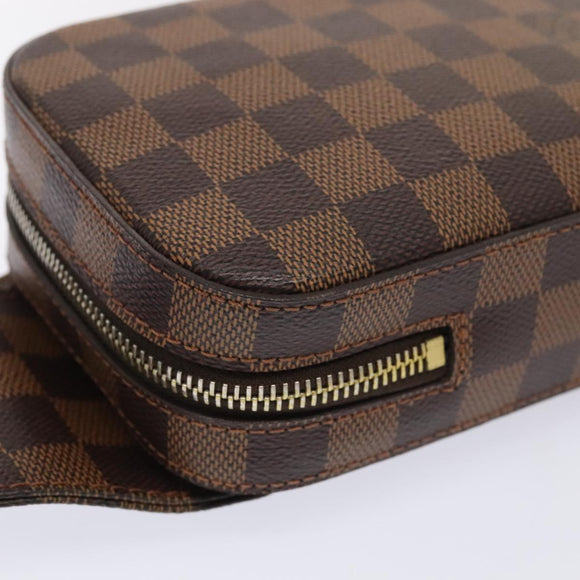 LOUIS VUITTON Damier Ebene Geronimos Schoudertas N51994 LV Auth 91584