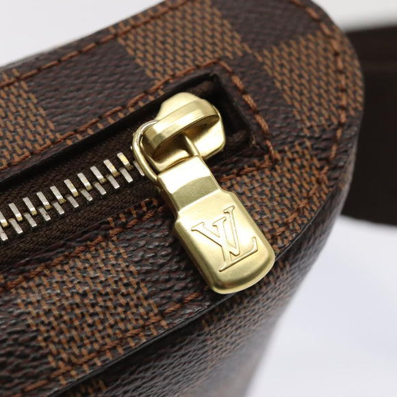 LOUIS VUITTON Damier Ebene Geronimos Schoudertas N51994 LV Auth 91584