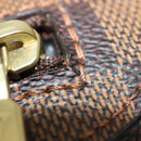 LOUIS VUITTON Damier Ebene Geronimos Schoudertas N51994 LV Auth 91584-9
