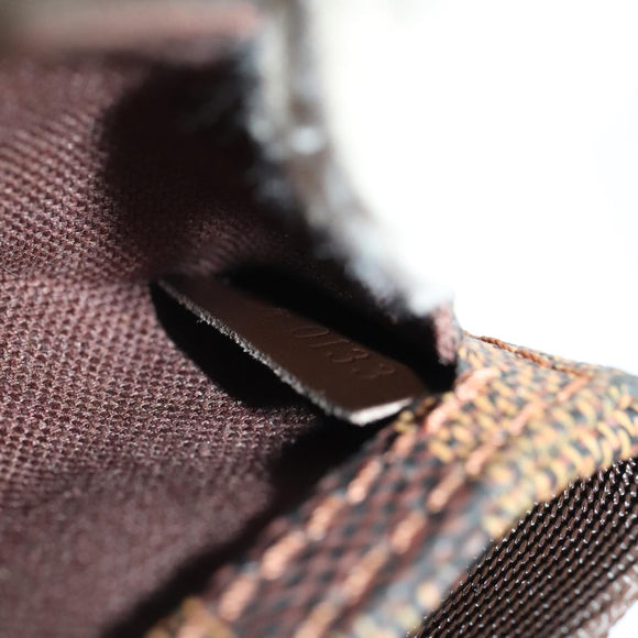 LOUIS VUITTON Damier Ebene Geronimos Schoudertas N51994 LV Auth 91584
