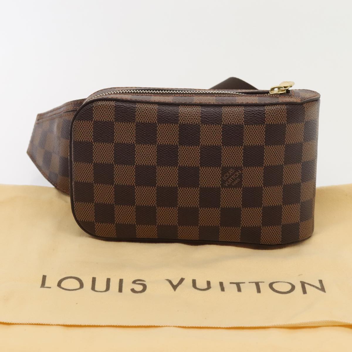 LOUIS VUITTON Damier Ebene Geronimos Shoulder Bag N51994 LV Auth 91584