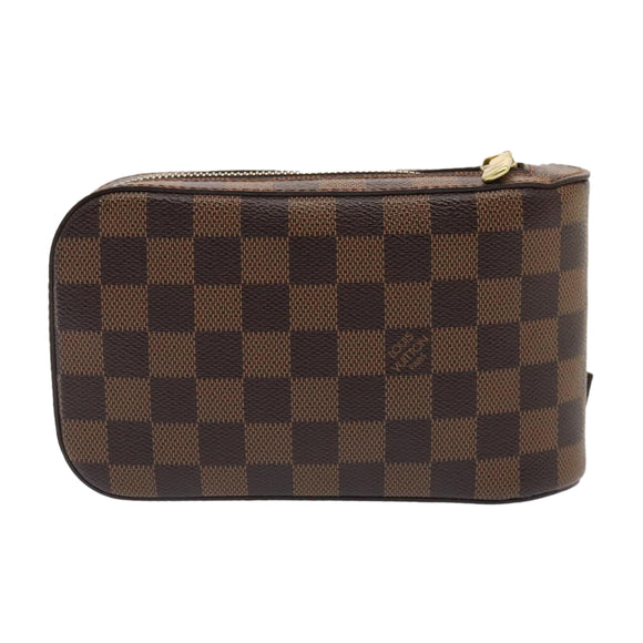 LOUIS VUITTON Damier Ebene Geronimos Schoudertas N51994 LV Auth 91584