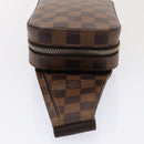 LOUIS VUITTON Damier Ebene Geronimos Schoudertas N51994 LV Auth 91584-3