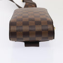 LOUIS VUITTON Damier Ebene Geronimos Schoudertas N51994 LV Auth 91584-4