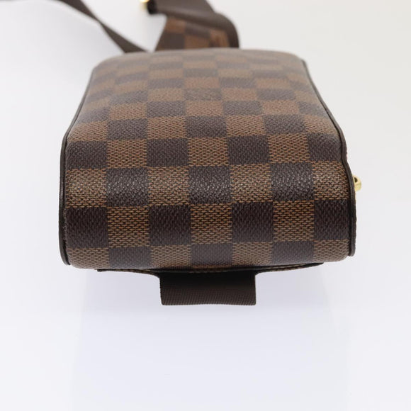 LOUIS VUITTON Damier Ebene Geronimos Schoudertas N51994 LV Auth 91584