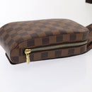 LOUIS VUITTON Damier Ebene Geronimos Schoudertas N51994 LV Auth 91584-6