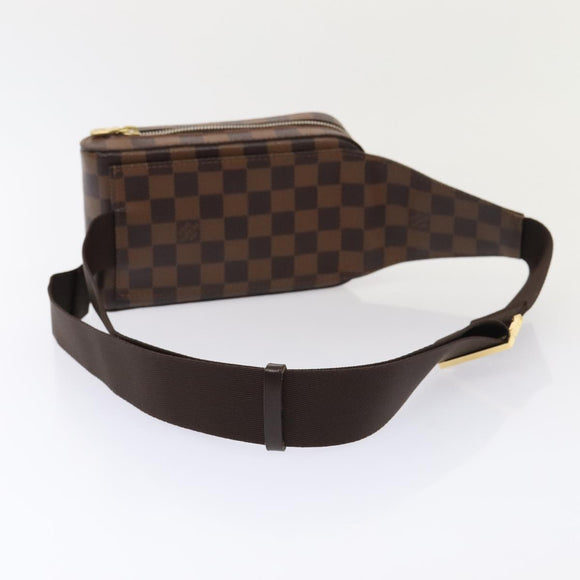 LOUIS VUITTON Damier Ebene Geronimos Schoudertas N51994 LV Auth 91584