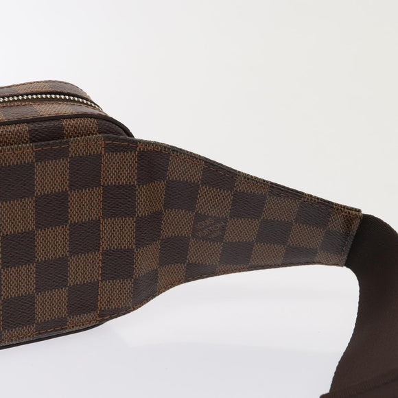 LOUIS VUITTON Damier Ebene Geronimos Schoudertas N51994 LV Auth 91584