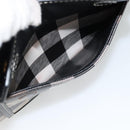 BURBERRY Nova Check Hand Bag Leather 2way Brown Gold Auth 91589A-22