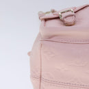 LOUIS VUITTON Monogram Empreinte Backup Backpack Pink M47074 LV Auth 91596S-12