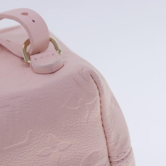 LOUIS VUITTON Monogram Empreinte Backup Backpack Pink M47074 LV Auth 91596S