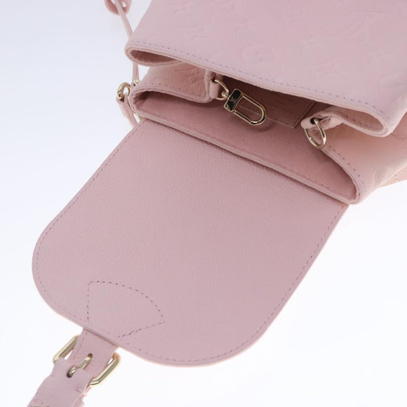 LOUIS VUITTON Monogram Empreinte Backup Backpack Pink M47074 LV Auth 91596SM