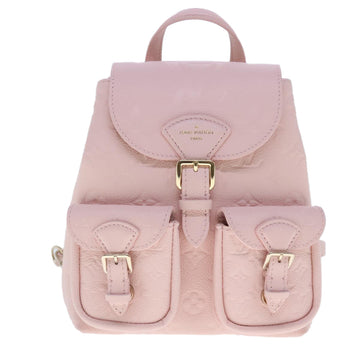 LOUIS VUITTON Monogram Empreinte Backup Backpack Pink M47074 LV Auth 91596S - 0