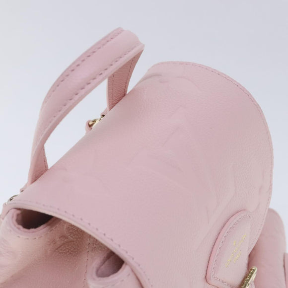 LOUIS VUITTON Monogram Empreinte Backup Backpack Pink M47074 LV Auth 91596SM