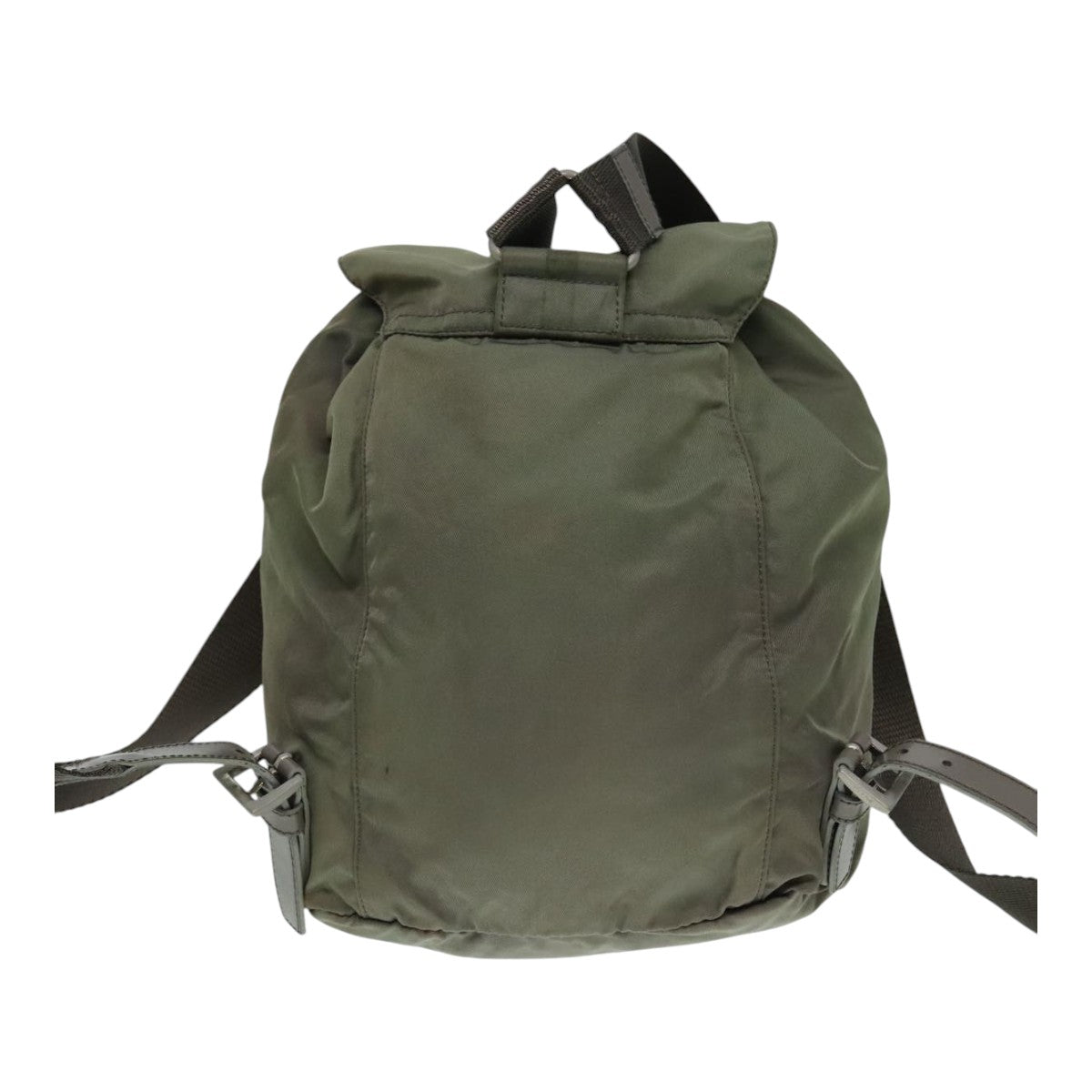 PRADA Backpack Nylon Khaki Auth 91606