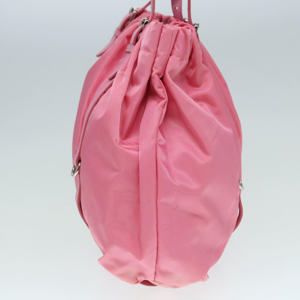 PRADA Tote Bag Nylon Pink Auth 91607