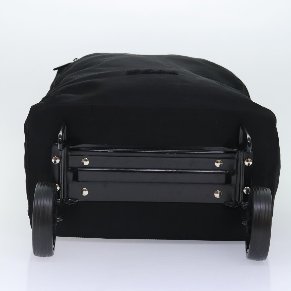 PRADA Carry Boston Bag Nylon Black Auth 91608